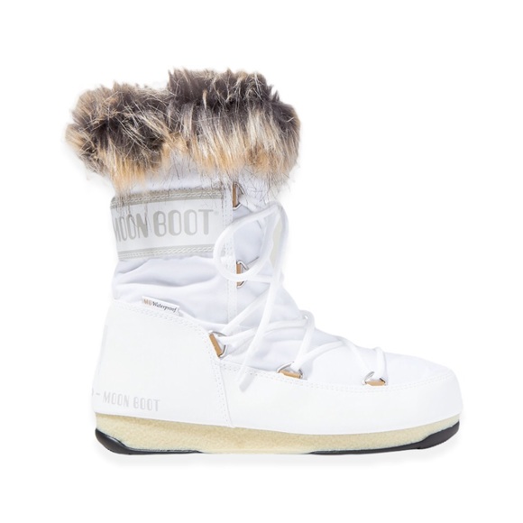 Moon Boot ProTECHt Monaco low snow Fur boots Women Size - Picture 1 of 3